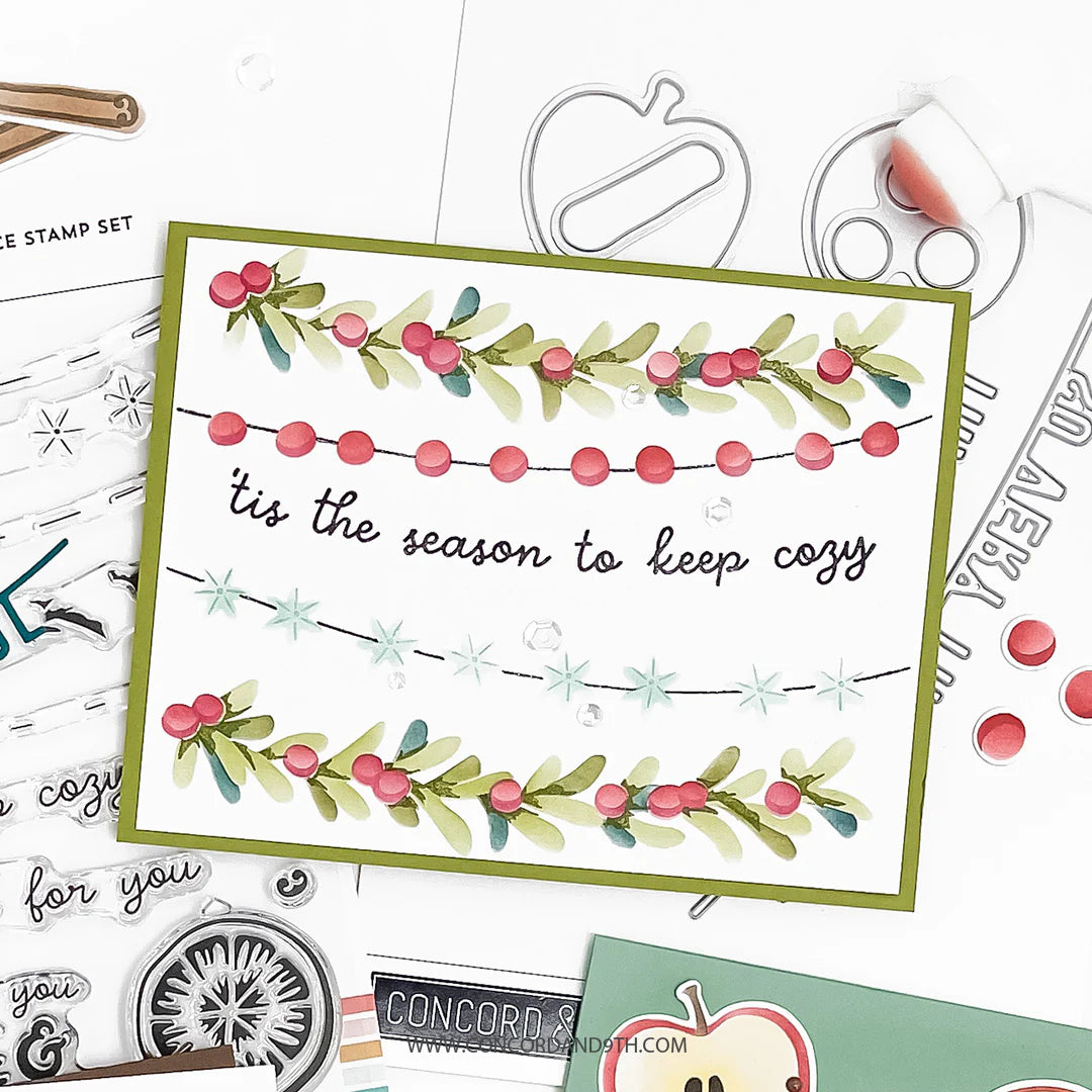 Concord & 9th - Citrus & Spice Stamp, Die & Stencil Bundle