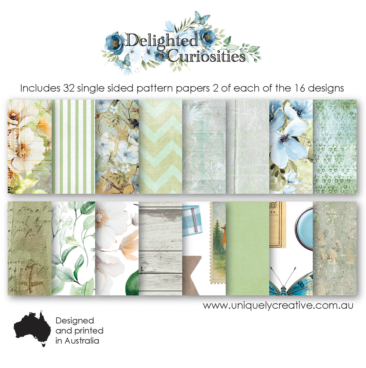 Uniquely Creative - Delighted Curiosities - 6x6 Collection Pack