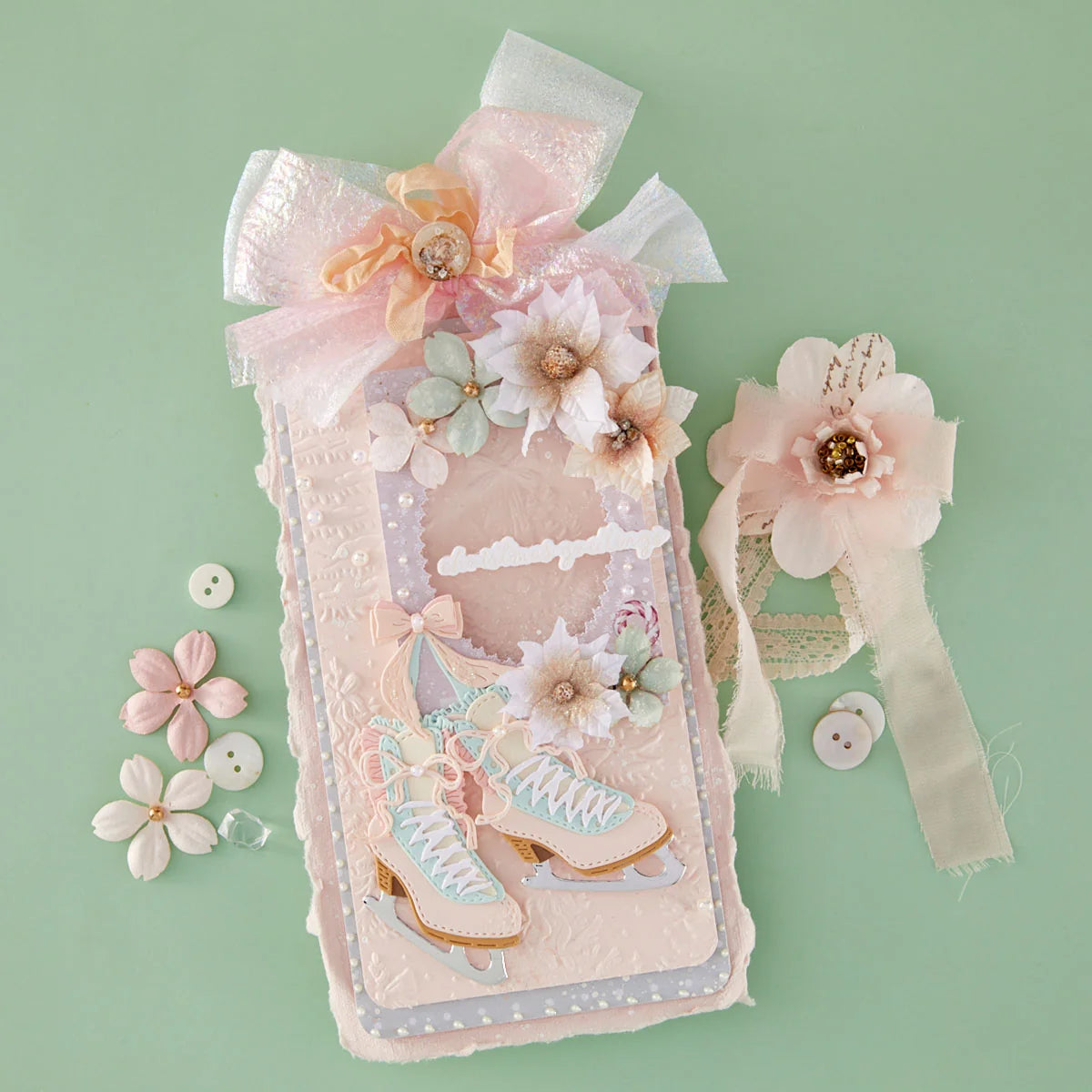 Spellbinders - Christmas Blush Sentiments Press + Foil Plate & Die Bundle by Frank Garcia