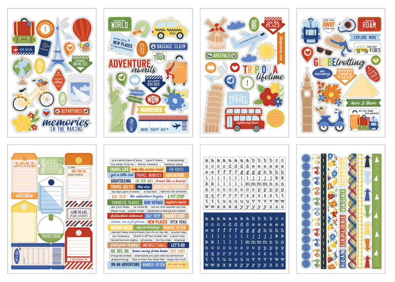 Echo Park - Born To Travel - Sticker Book