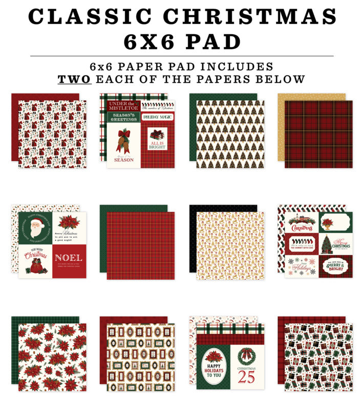 Carta Bella - Classic Christmas - 6x6 Paper Pad