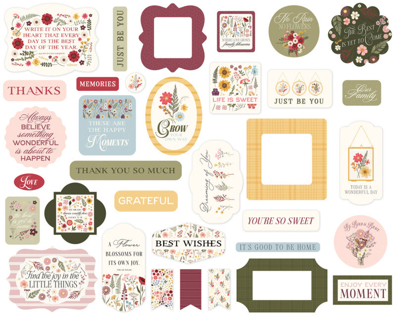 Carta Bella - Pressed Floral - Ephemera Pack