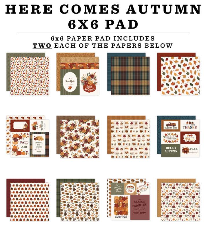 Carta Bella - Here Comes Autumn - 6x6 Paper Pad