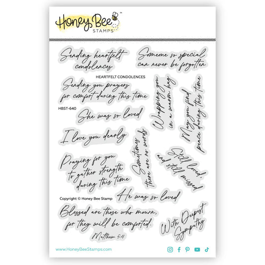 Honey Bee - Heartfelt Condolences Stamp Set