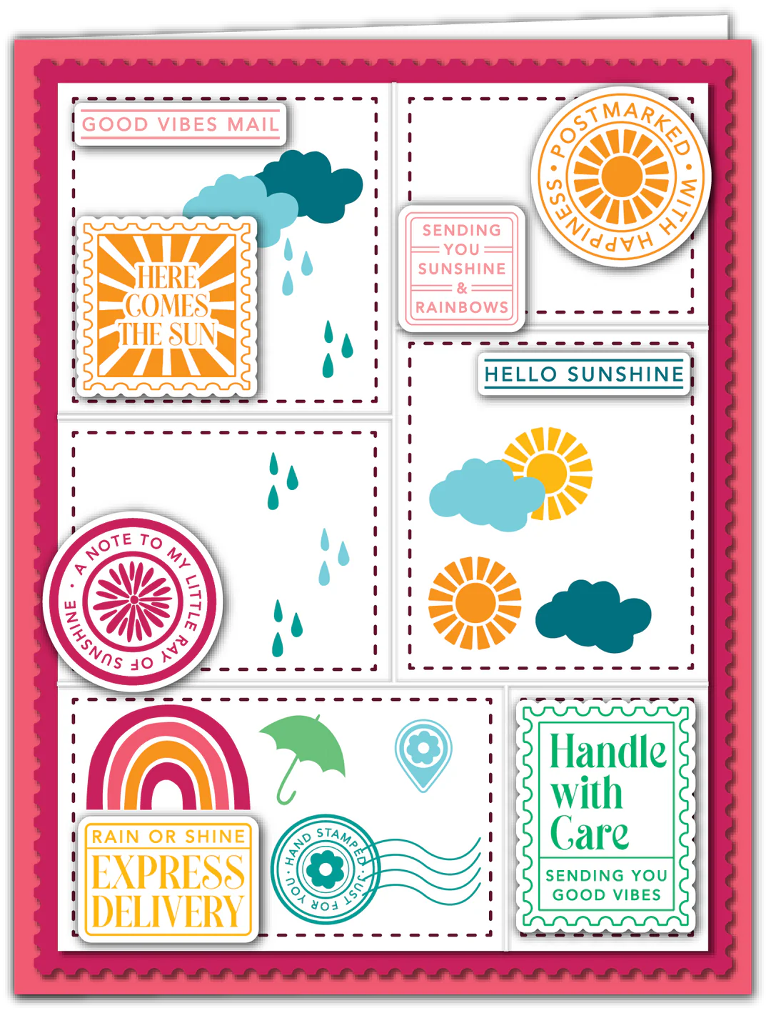 LDRS - Postage Collage - Here Comes the Sun Stamp Set