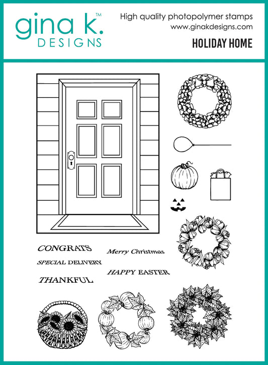 Gina K. - Holiday Home Stamp & Die Bundle