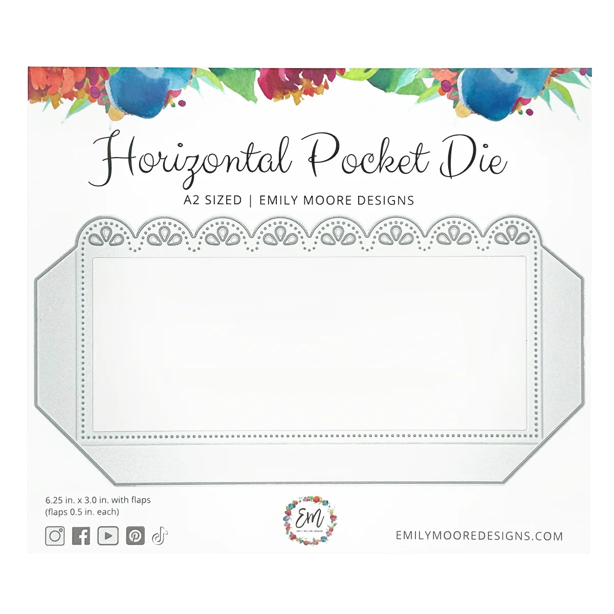 Emily Moore Designs - Horizontal Pocket Die