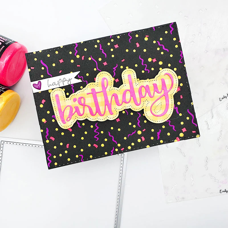 Emily Moore Designs - Confetti Layered Stencil Set