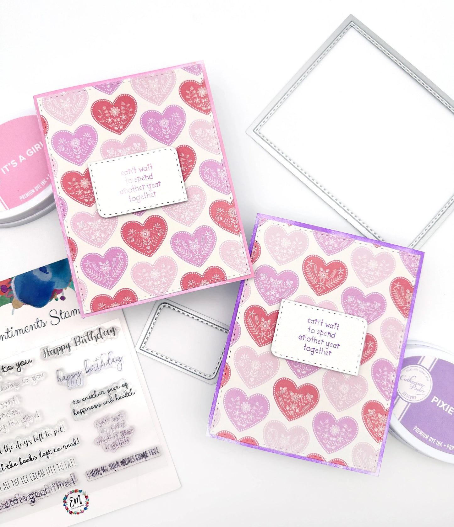 Emily Moore Designs - Birthday Sentiments Stamp Set