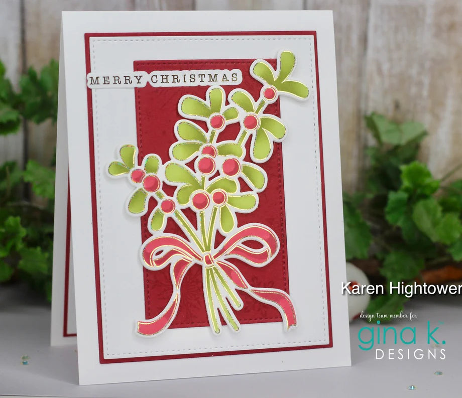 Gina K. - Layered Mistletoe Stencil & Die Bundle