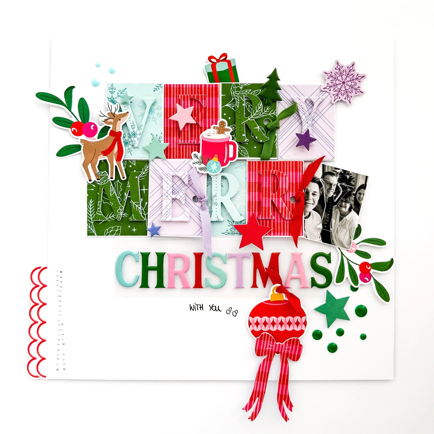Pinkfresh - Very Merry Christmas - Cardstock Stickers
