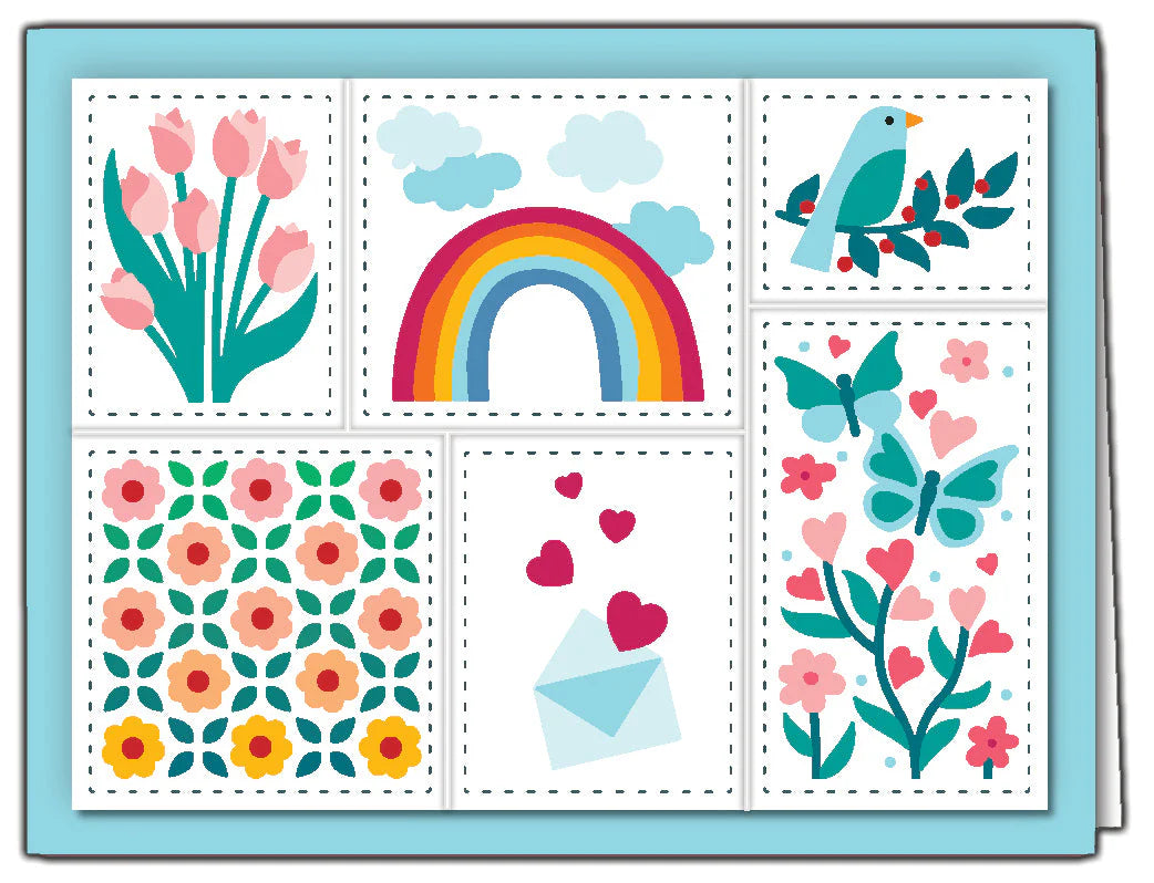 LDRS - Postage Collage - All Occasions Stencil Set