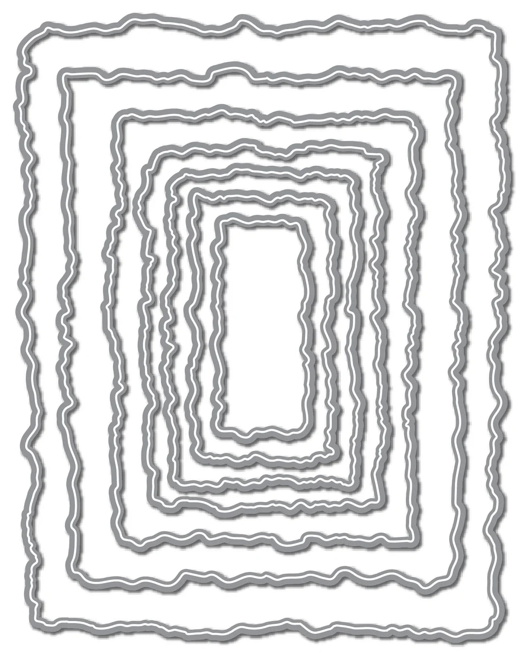 LDRS - Hand Torn Rectangles II Die Set
