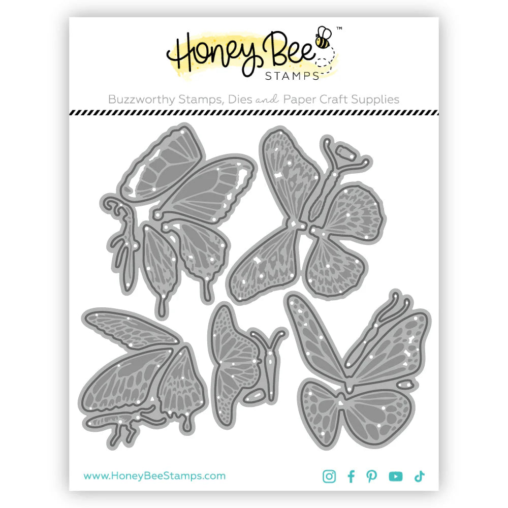 Honey Bee - Lovely Layers: Butterflies Die Set