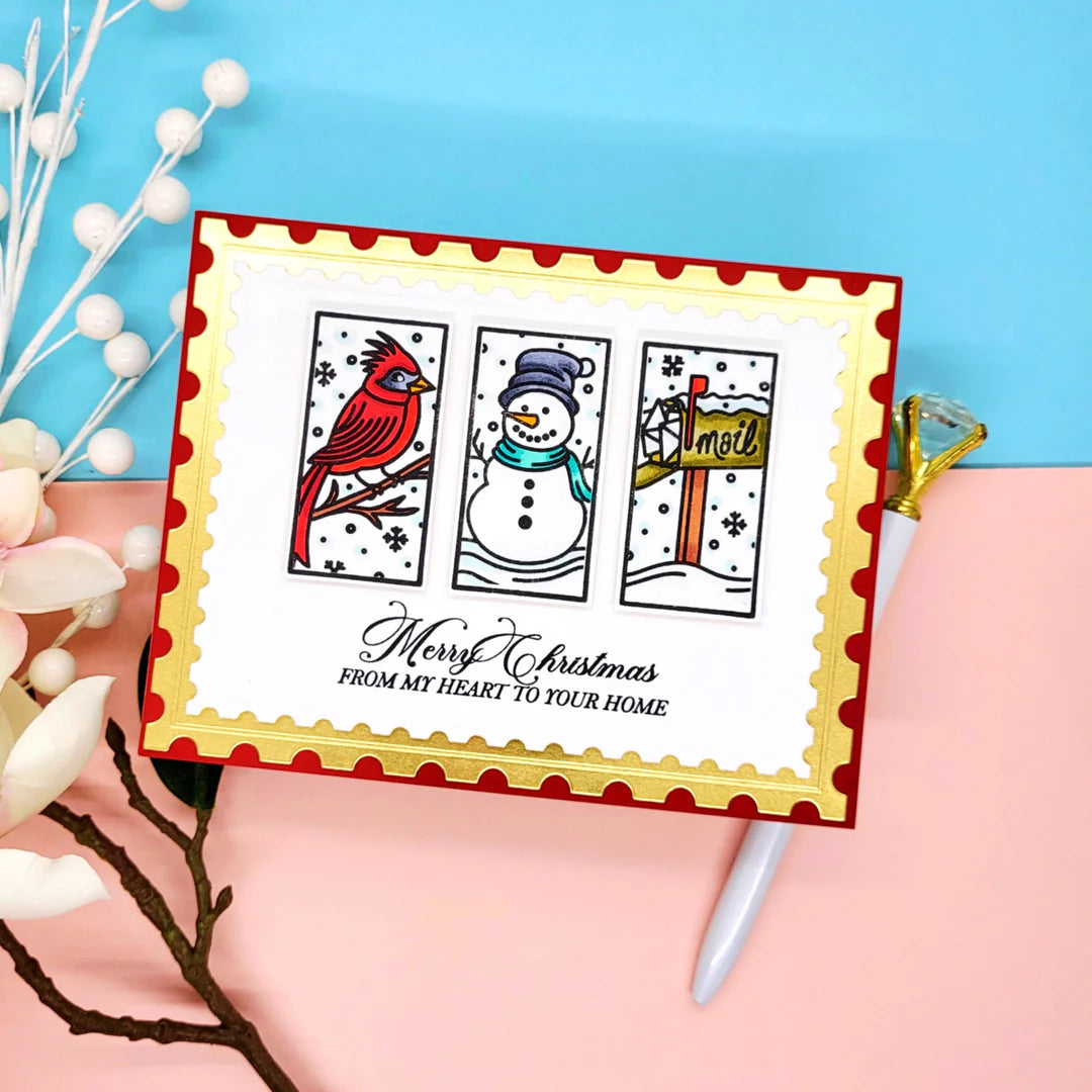 LDRS - Snow Days Puzzle Scenes Stamp Set