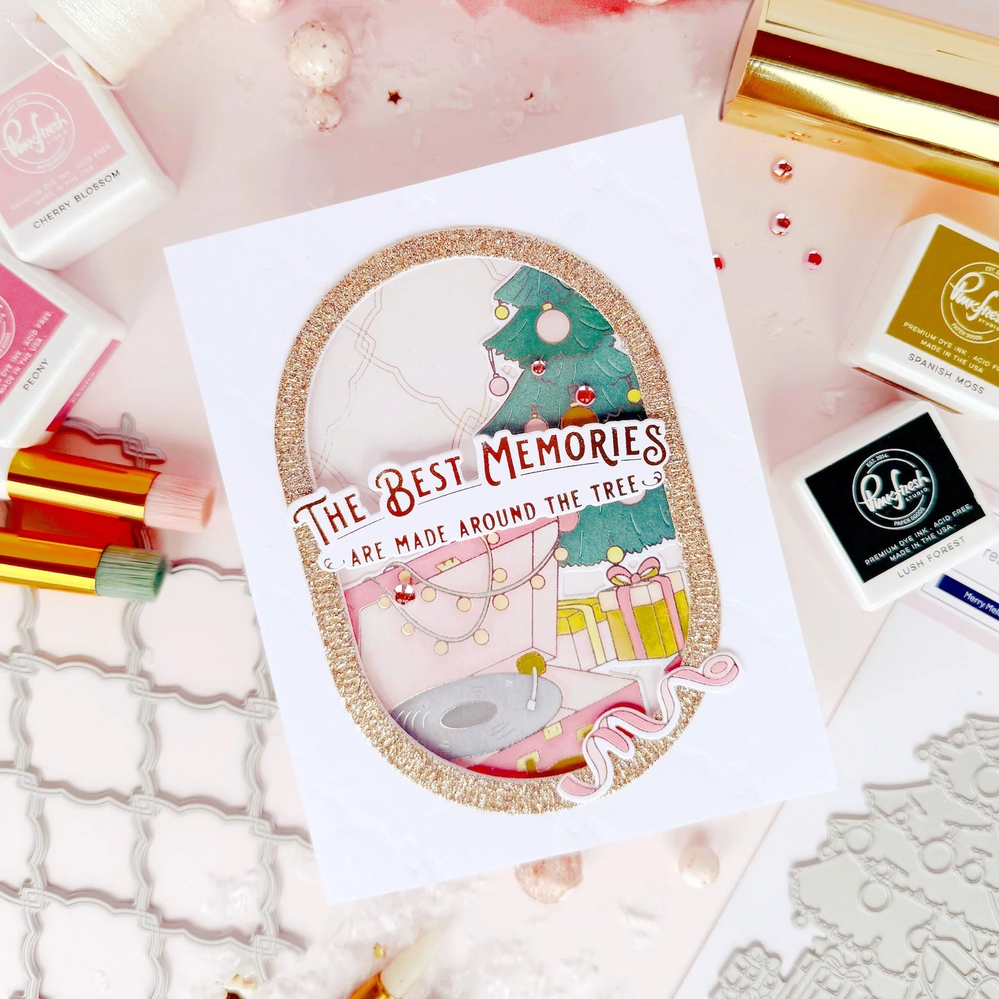 Pinkfresh - Merry Melodies Press Plate, Die & Stencil Bundle