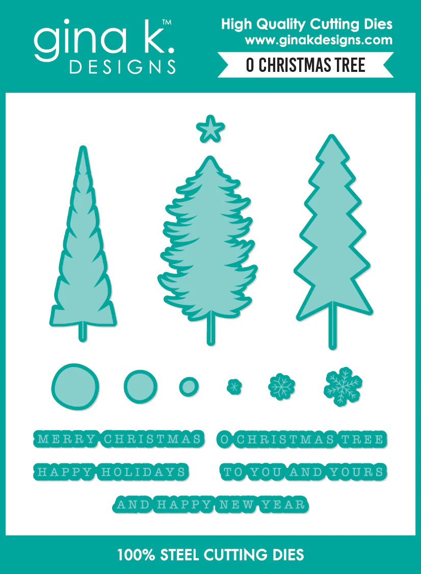 Gina K. - O Christmas Tree Stamp & Die Bundle