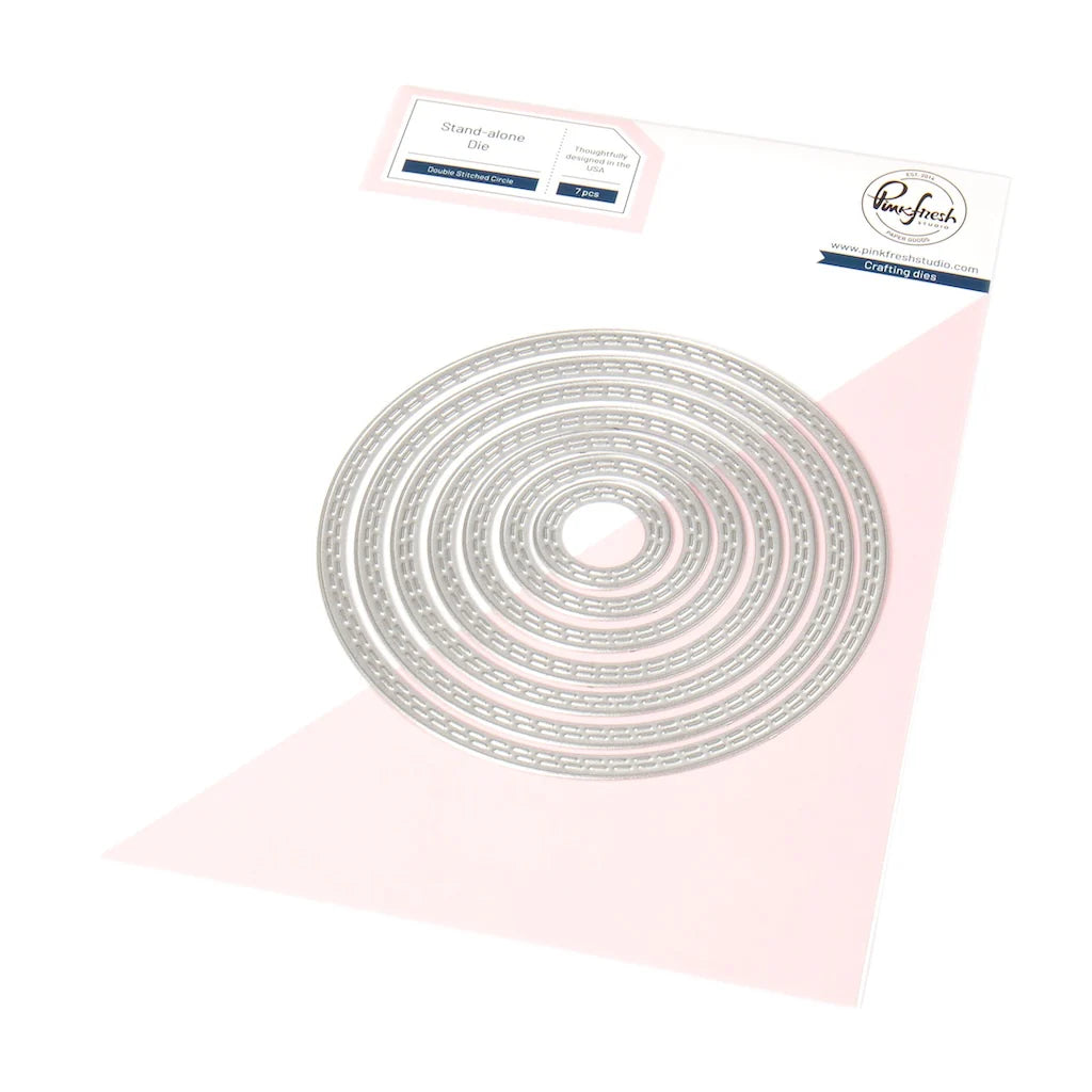 Pinkfresh - Essentials: Double Stitched Circle Die Set