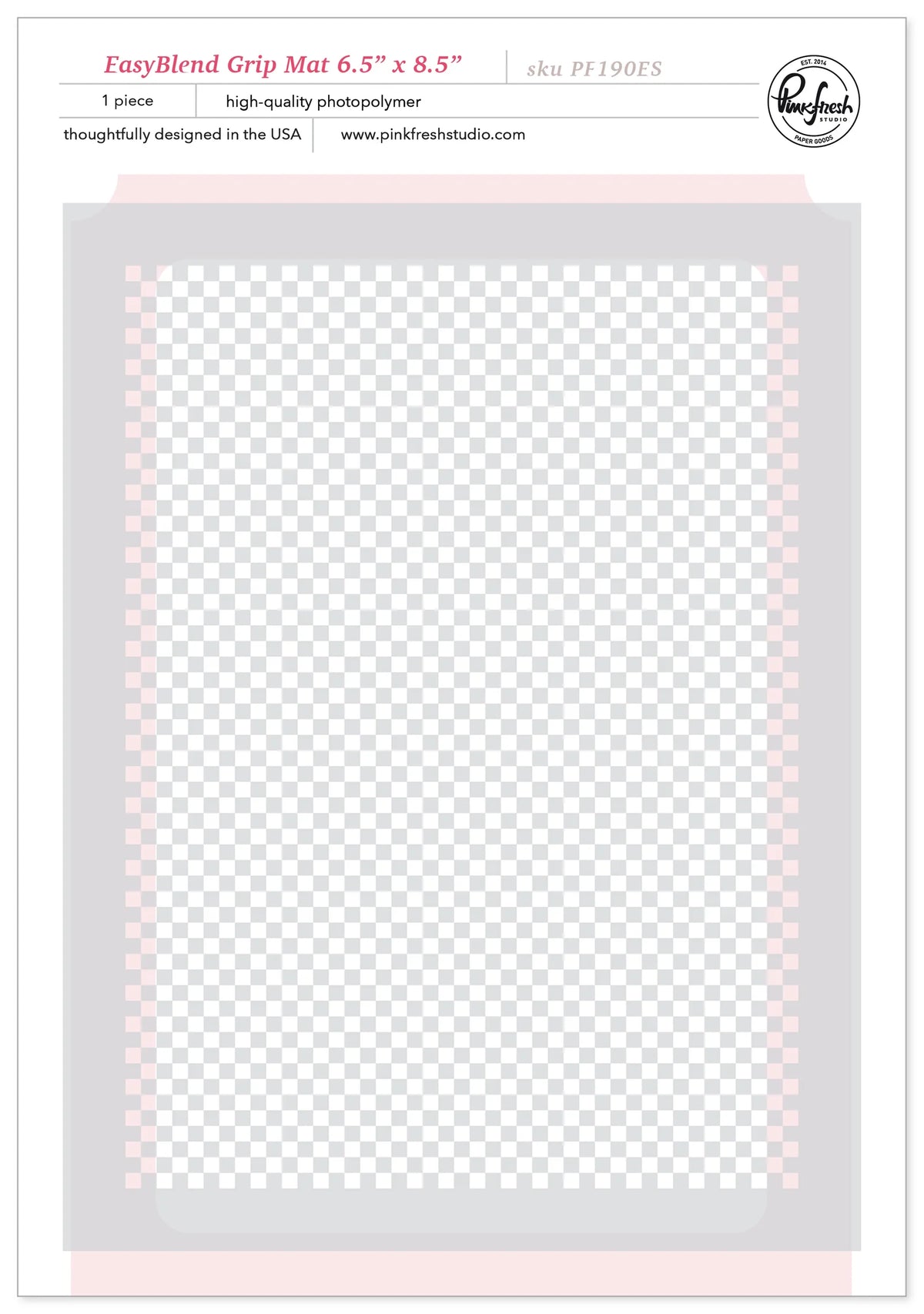 Pinkfresh - Easy Blend Grip Mat - 6.5x8.5