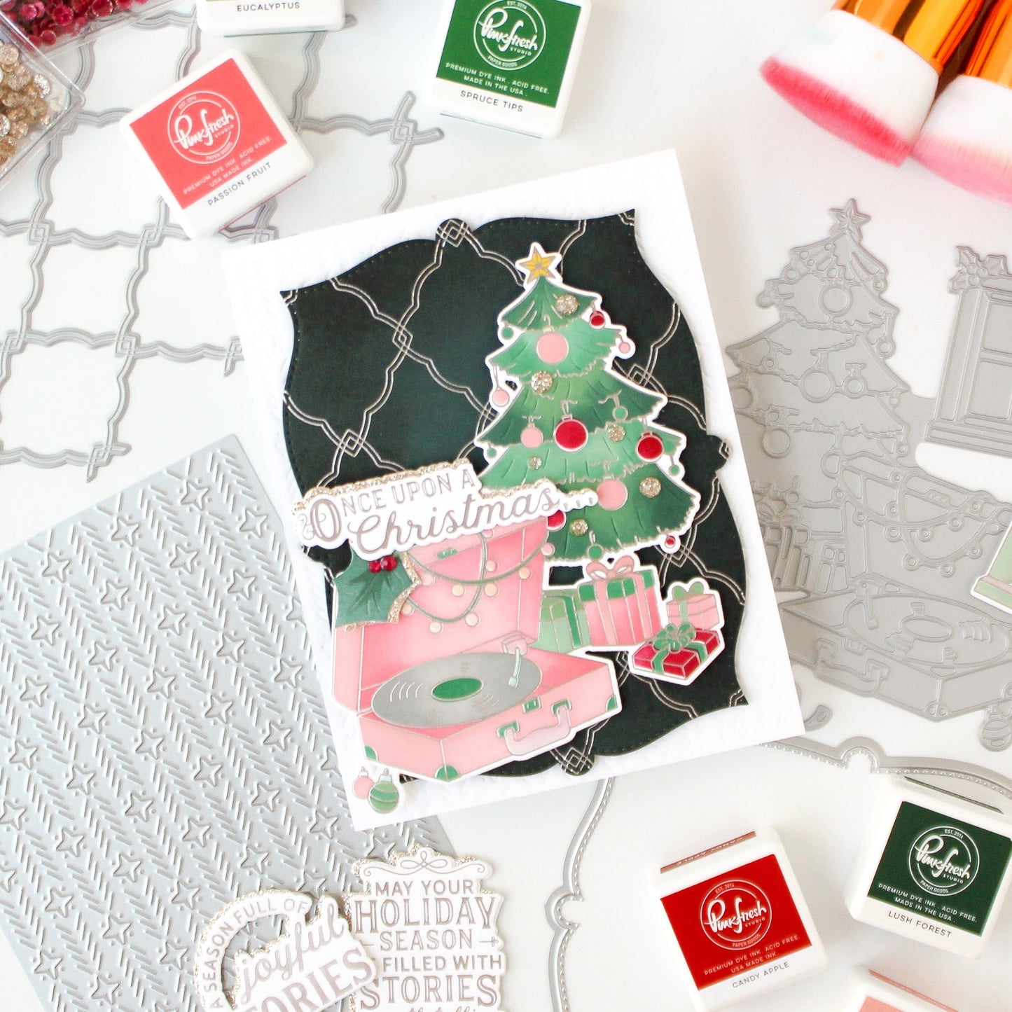 Pinkfresh - Merry Melodies Press Plate, Die & Stencil Bundle