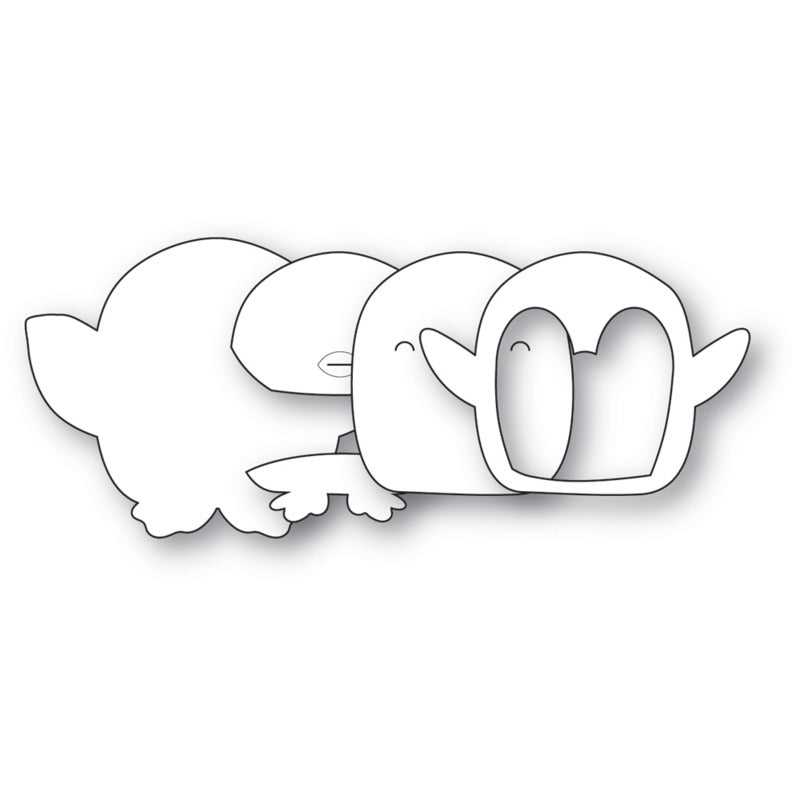 Poppy Stamps - Snow Angel Penguin Die Set