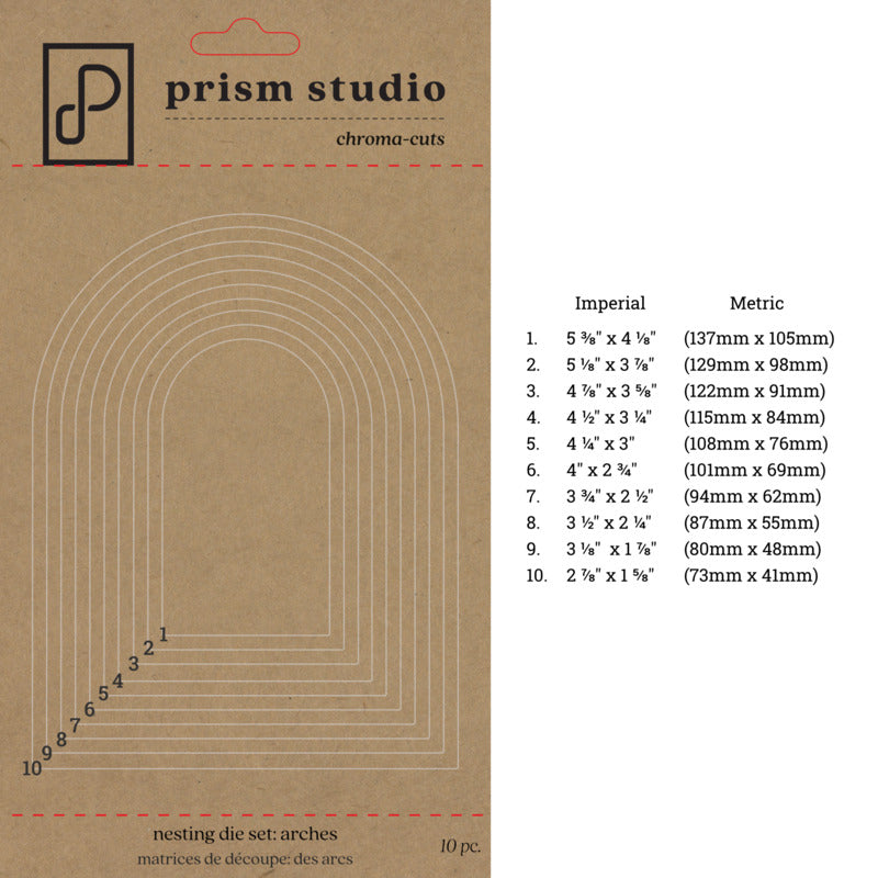 Prism Studio - Nesting Arches Die Set