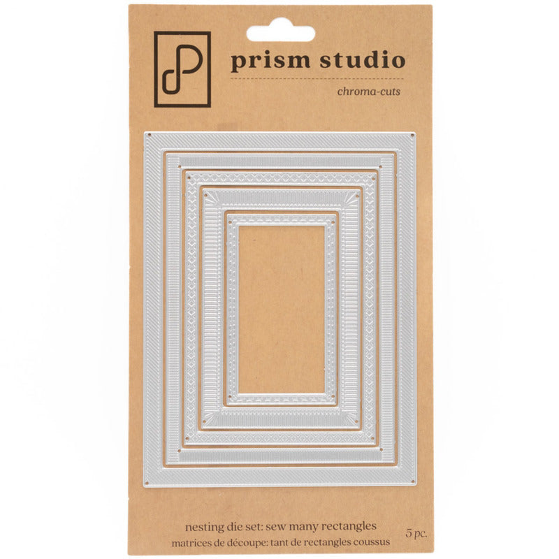 Prism Studio - Sew-Many Stitched Rectangles Die Set