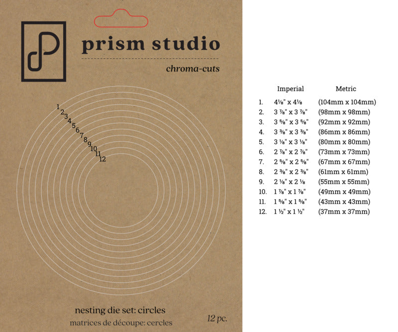 Prism Studio - Nesting Circles Die Set