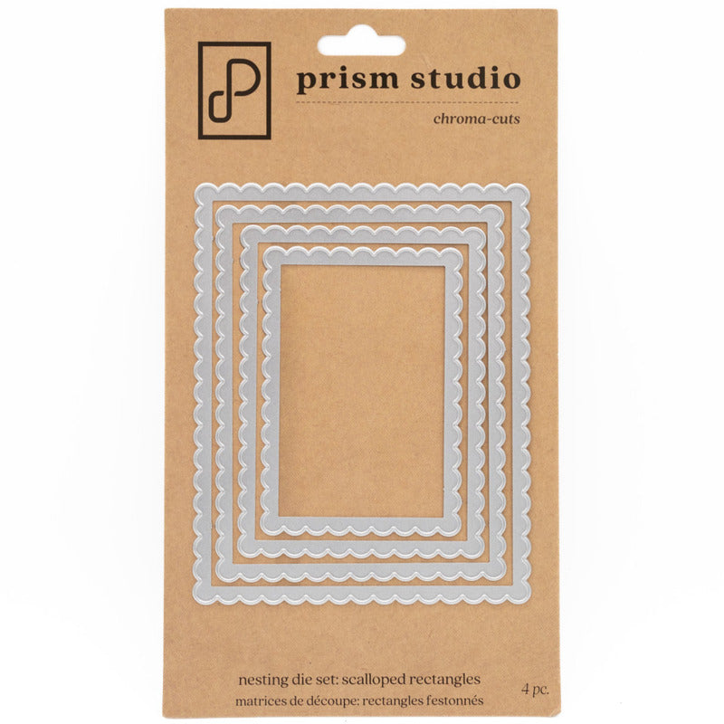 Prism Studio - Nesting Scalloped Rectangles Die Set