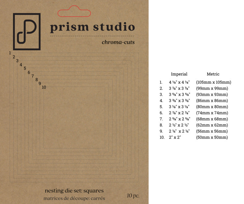 Prism Studio - Nesting Squares Die Set