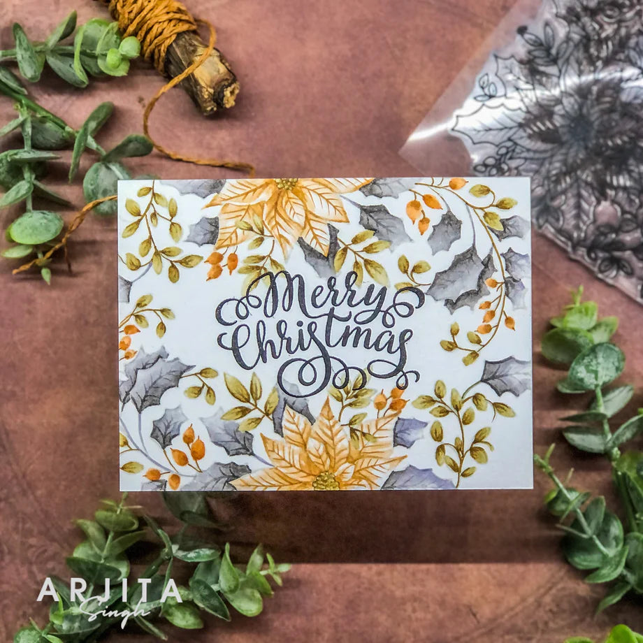 Gina K. - Pristine Poinsettia Stamp & Die Bundle