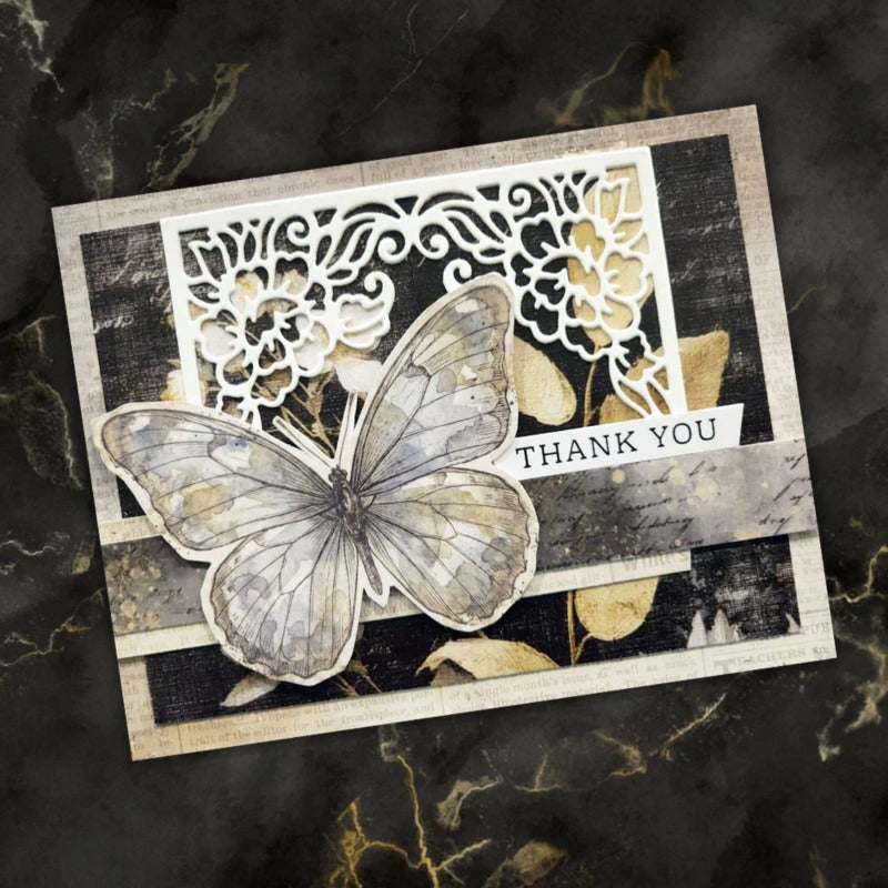 Paper Rose - Ink & Ivory - 6x6 Paper Pad