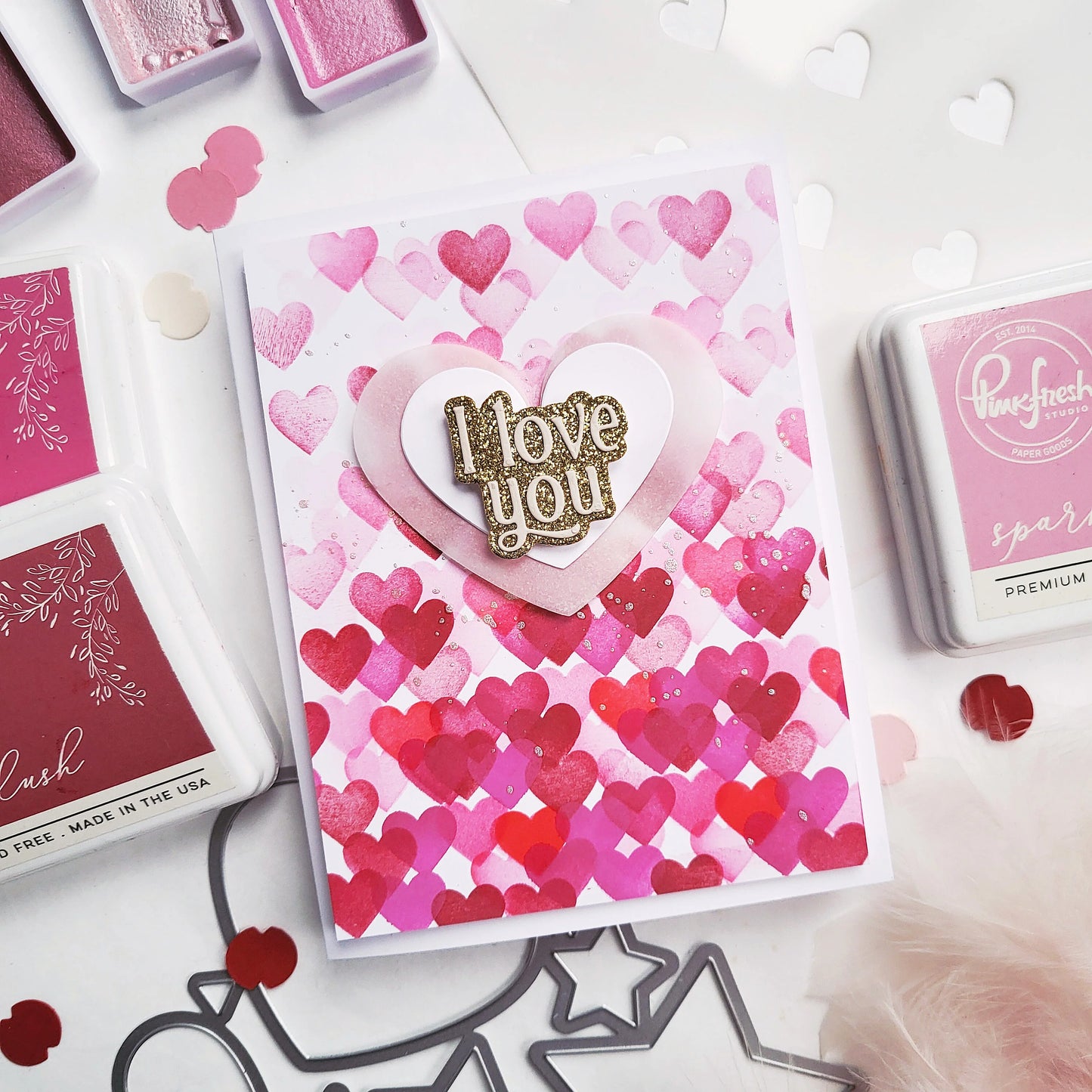 Pinkfresh - Refined Grid Coverplate Die