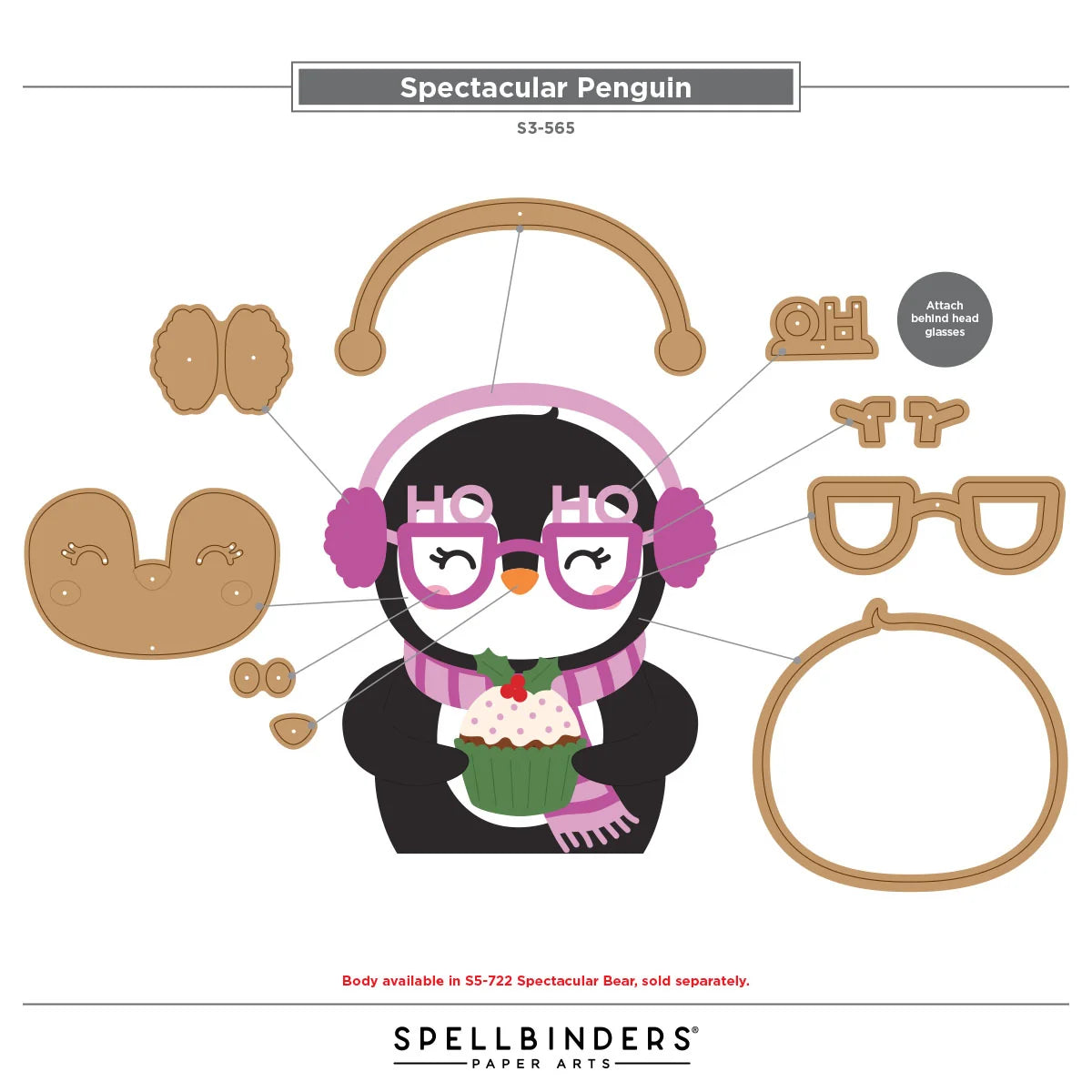 Spellbinders - Spectacular Penguin Die Set