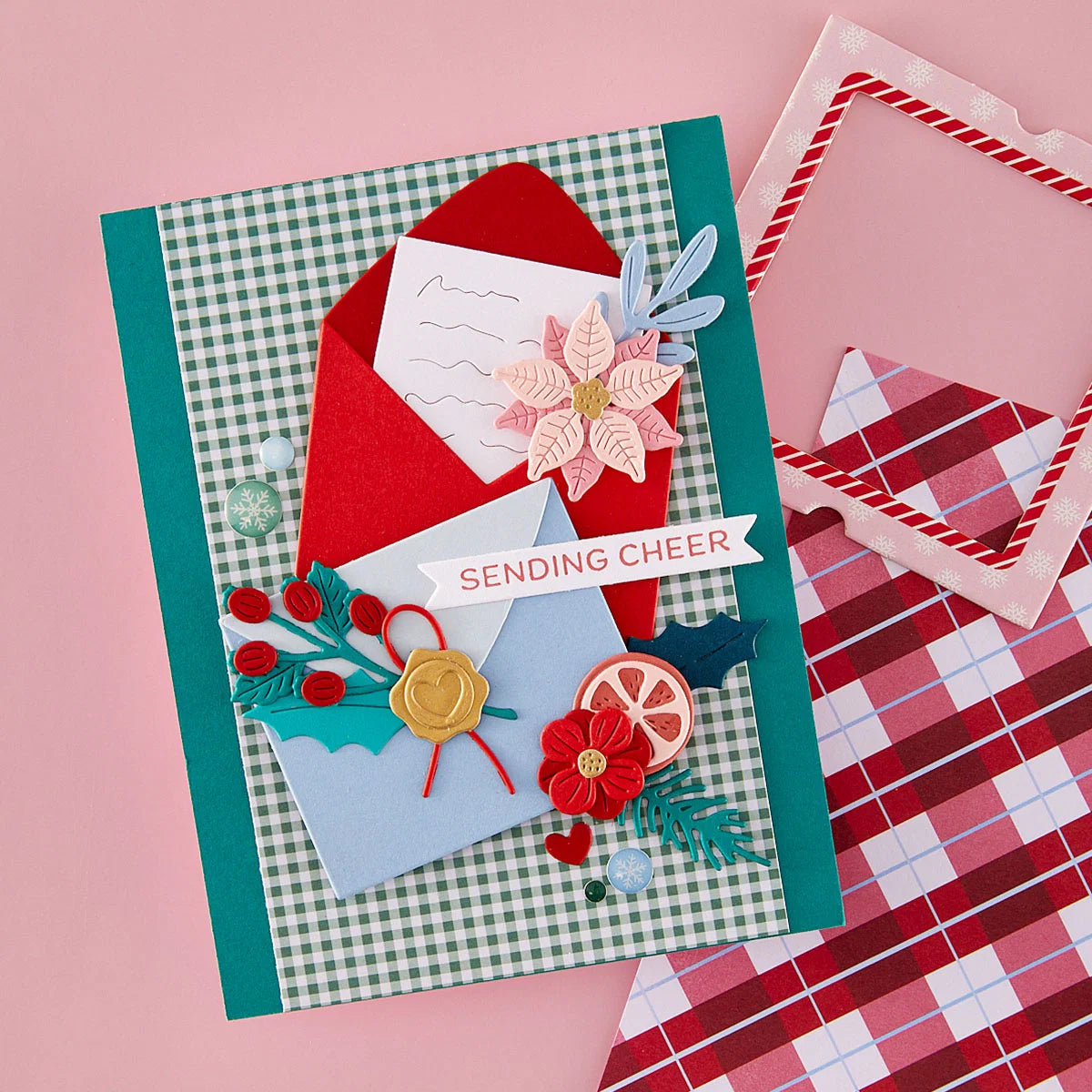 Spellbinders - Holiday Banner Greetings Press + Foil Plate & Die Set