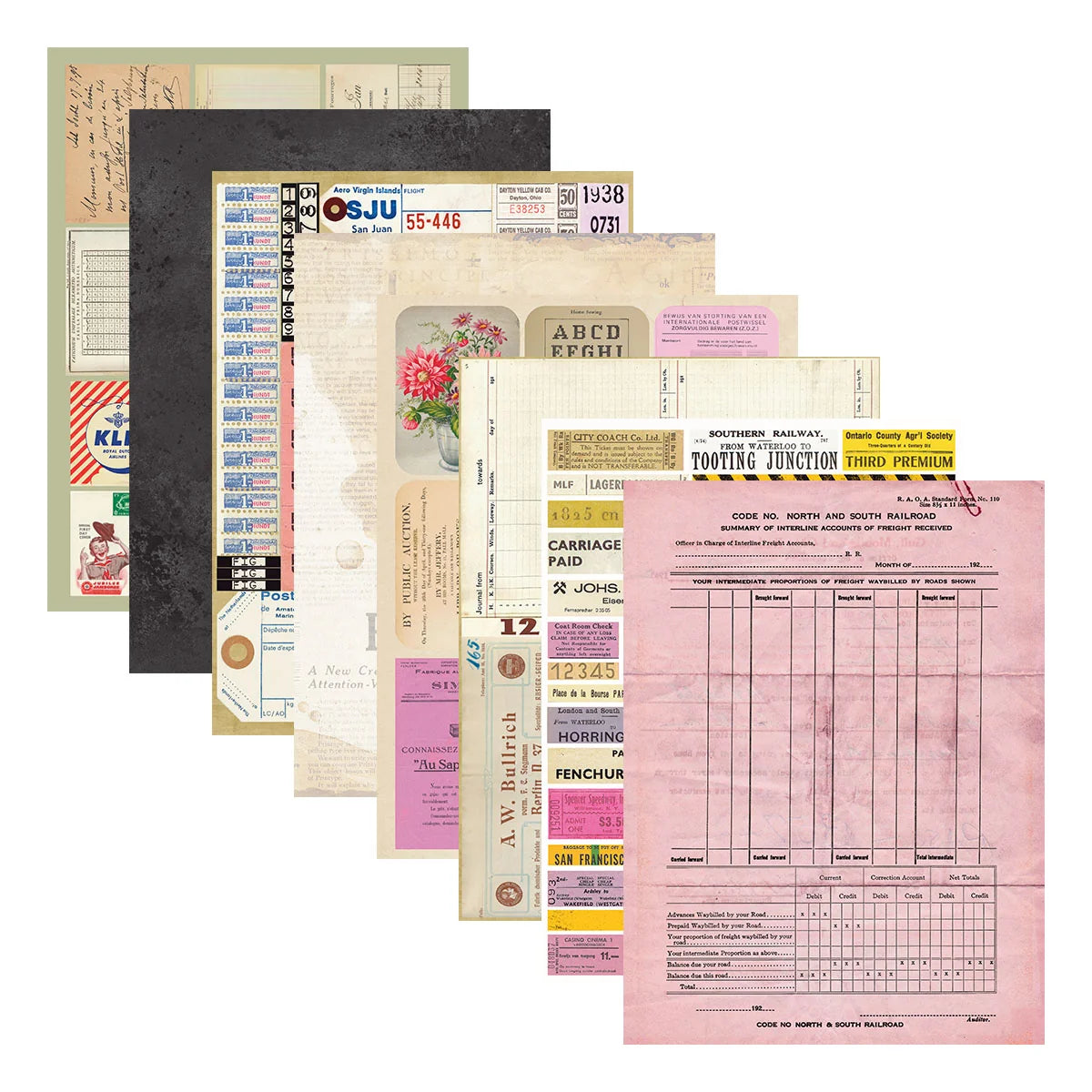 Spellbinders - Reminiscence Book 10 Cardstock by Esther Glas