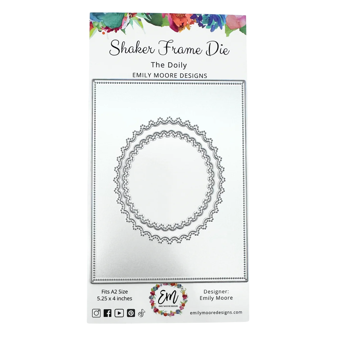 Emily Moore Designs - Shaker Frame Die - The Doily Die Set