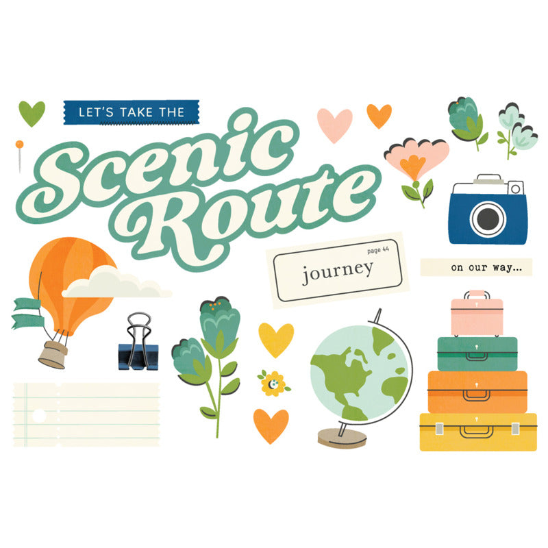 Simple Stories - Happy Travel - Simple Page Pieces