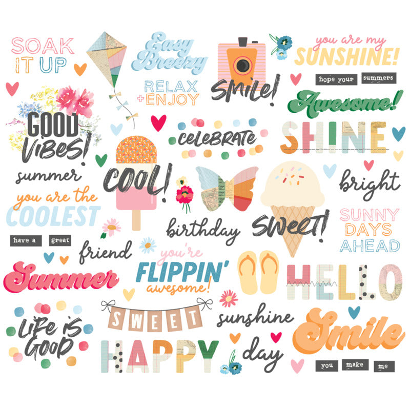 Simple Stories - Sunny Days - Sentiment Bits & Pieces