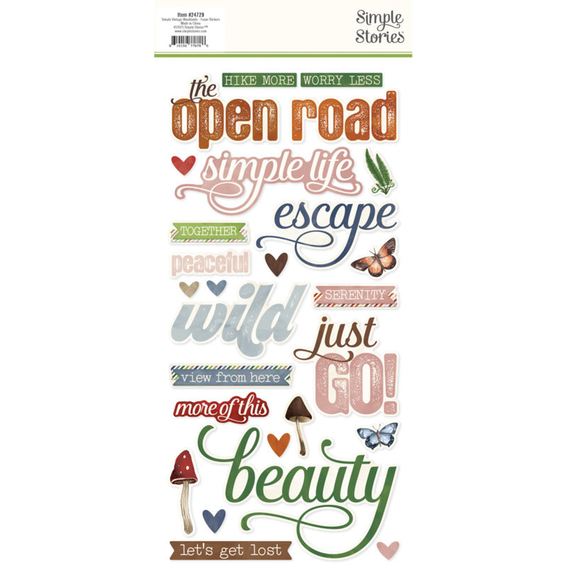 Simple Stories - Simple Vintage Woodlands - Foam Stickers