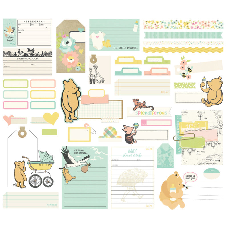 Simple Stories - Say Cheese Classic Pooh Baby - Journal Bits & Pieces