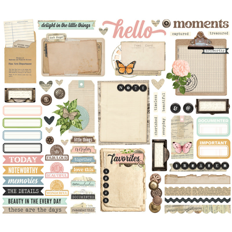 Simple Stories - Simple Vintage Junk Drawer - Journal Bits