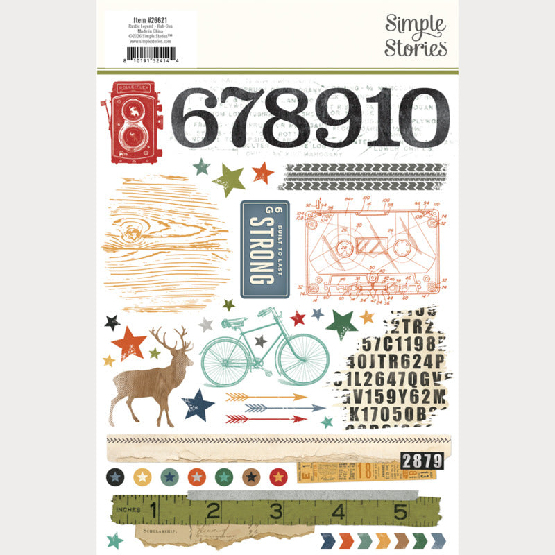 Simple Stories - Rustic Legend - Rub-Ons