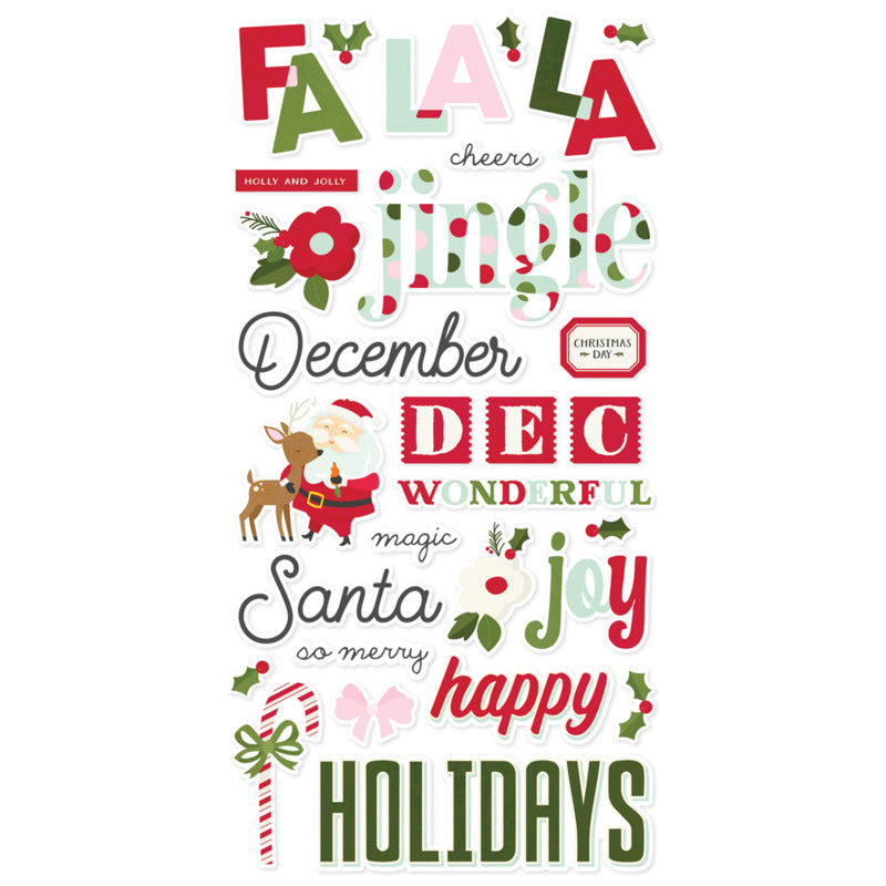 Simple Stories - Kringle & Co. - Foam Stickers