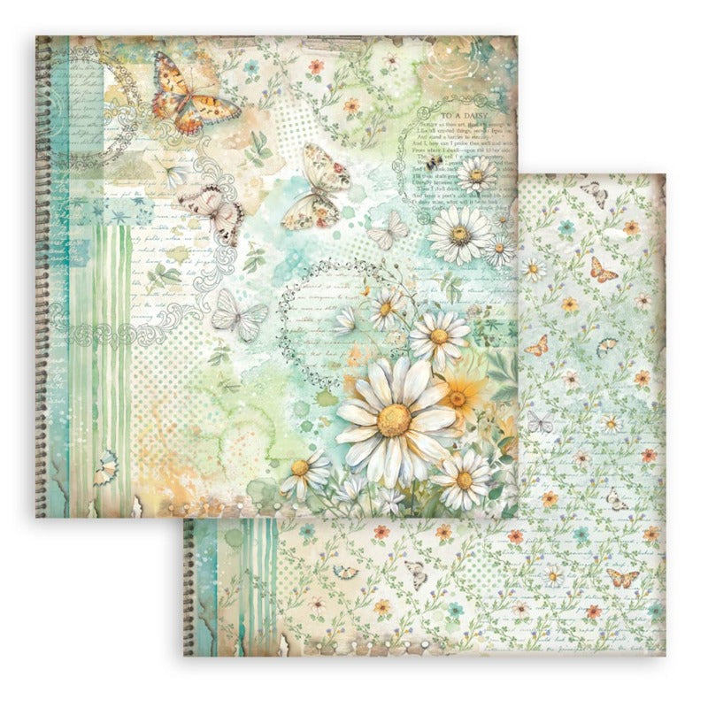Stamperia - Daisy Art - 12x12 Paper Pad