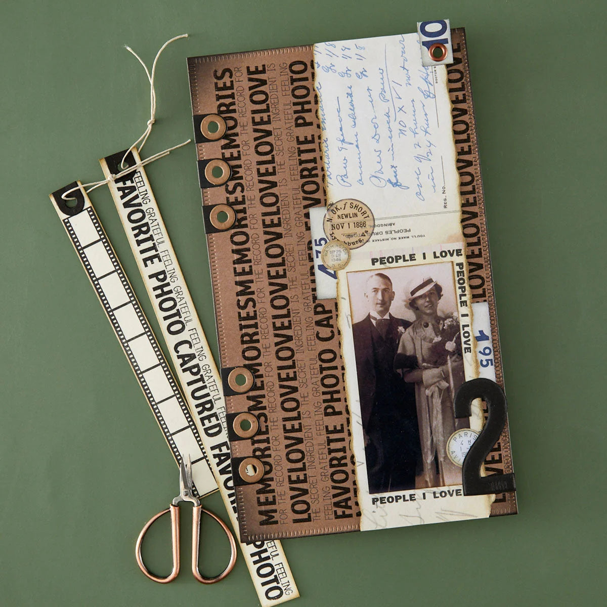 Spellbinders - Keepsake Strips Stamp Set by Esther Glas