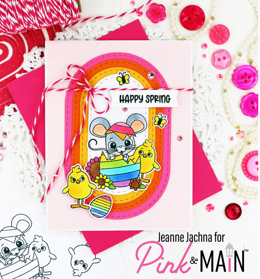 Pink & Main - Stitched Oblong Oval Die Set