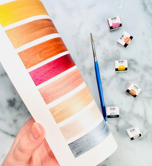 Pop Pigments - Metallic Watercolor Set