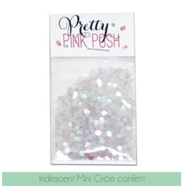 Pretty Pink Posh - Confetti Mix - Iridescent Mini Circle