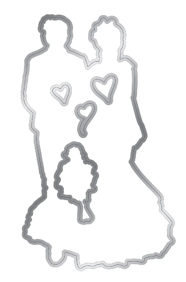 Chloe's Creative - Bride and Groom Stamp & Die Bundle